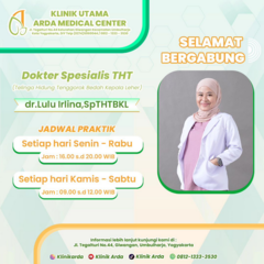 dr. Lulu Irlina, Sp.THT-BKL — Spesialis Telinga Hidung Tenggorok Bedah Kepala Leher